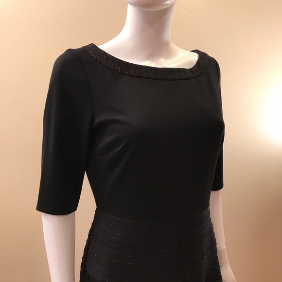 Sangria Black Dress Fit & Flare Sparkles - Picture 2 of 14